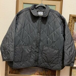 Old Navy Gray Quilted Utility Jacket women’s XXL